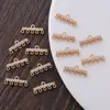 Pingente borla de zircão micro-incrustado com retenção de cor porosa, acessórios de brincos de corte francês, material de passo para grampo de cabelo antigo faça você mesmo
