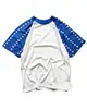 Marca Tendência Harajuku High Street Americana Estrela Retro Estampa Color Block Manga Curta Solta Camiseta Estilo Casal Estilo Preguiçoso Top