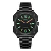 Reloj Cuadrado Personalizado Orsga para Hombre Nicho Calendario Fresco Fabricante Transmisión en Vivo Exportación Transfronteriza Reloj de Pulsera de Cuarzo para Hombre