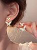 Luxo Leve e Sensação de Alta Qualidade, Brincos Borboleta com Diamantes Cintilantes para Mulheres, Design Exclusivo, Brincos Flor de Pérola Versáteis, Brincos Simples e Elegantes