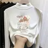 Top base para niña de cuello alto medio, nueva colección otoño/invierno 2026, ropa interior elegante, camiseta de manga larga, para niños mayores y bebés