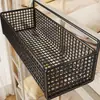 Estante organizador de cesta colgante para mesita de noche para dormitorio universitario, organizador de bocadillos para la litera superior, artículos esenciales para el regreso a clases, artículos esenciales para el dormitorio