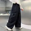 Roupas infantis calças de outono para meninos 2026 novo estilo primavera e outono calças cargo casuais para crianças mais velhas, calças compridas de outono para meninos