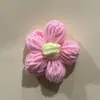 Adornos de Flores Esponjosas Grandes de 6 cm, Flores de Hilo Tejidas a Crochet Hechas a Mano, Accesorios para Ropa, Flores para Bolsos de Crochet DIY