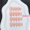Adesivos de Unha Full-Size 30 Peças Sem Lixa, Sem Dobra, Sem Marca para Comércio Exterior Transfronteiriço, Pontas de Unha Estilo Francês Removíveis