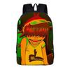 Bolsa Escolar Periférica de Estrella Masculina de Dibujos Animados Nueva de Dropshipping Transfronterizo Mochila de Poliéster Cómoda Creativa para Estudiantes