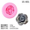 Rosa soltando cola ornamentos molde aromaterapia gesso flor diy pedras artesanais vela material joias acessórios