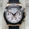 Reloj para Hombre Rolex Daytona Serie 40mm Multifuncional Cronógrafo Incrustado de Diamantes Mecánico Totalmente Automático Aliexpress