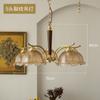 Lámpara de araña retro estilo pastoral americano para sala de estar y comedor, estilo francés antiguo, estilo japonés, para dormitorio familiar.