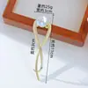 Pinza de Pelo con Flecos Negros Retorcidos y Placa Trasera de Flor Retro para el Lado del Cabello Pinza para el Pelo Accesorios de Peluquería de Alta Gama Pinza para el Pelo de Cola de Pescado Venta al por Mayor