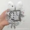 Suporte para Show de Celebridade Crachás Nome Reflectivos Tecido Não Tecido DIY Feito à Mão Mercadoria de Ídolo Chaveiro Pingente de Suporte