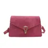Bolsa Cuadrada Pequeña Dulce Fresca al por Mayor para Mujer 2026 Otoño Nuevo Color Sólido Moda Hebilla de Cierre Bolso de Hombro Único Bolso Cruzado para Viajes