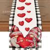 Amazon mais vendido Dia dos Namorados Dia das Mães Caminho de mesa anão vermelho de amor decoração de mesa vendas diretas da fábrica de mesa