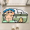 Tapete de Chão de Terra de Diatomáceas Desenho Animado Crayon Shin-Chan para Casa Banheiro Entrada, Tapete para Pés Absorvente de Água Antiderrapante Atacado e Dropshipping