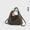 Bolsa Retro de Alta Qualidade e Grande Capacidade para Mulheres, Nova Mochila e Bolsa de Ombro para o Outono e Verão