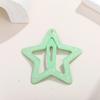 Horquilla de color caramelo de dopamina con forma de estrella de cinco puntas dorada, flequillo lateral, pinza para el cabello roto, horquilla pequeña, accesorios para el cabello