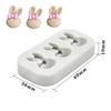 Cesta de Flores Coelho da Páscoa Cenoura Flip Sugar Silicone Molde Bolo de Chocolate Molde Decorativo Gesso Sabão Molde