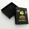 Caja de Empaque para Colgante de Obsidiana Caja para Joyería de Collar Caja para Pulsera Caja de Regalo Impermeable Caja de Empaque con Carácter de Buda Dorado Joyería