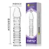 Preservativo Dente de Lobo de Cristal Sexy Amor Secreto, Preservativo Estendido e Espessado com Bloqueio de Sêmen com Espinhos, Canhão de Aço Grande Produtos Sexuais para Adultos