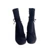 Botines Blancos de Tacón Grueso para Primavera y Verano 2026, Botines Elásticos Ajustados Estilo Ballet con Lazo, Botas de Mujer tipo Martin