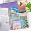 Página de cartão suplementar para álbum de fotos de folhas soltas de 4/6/8 polegadas, certificado de estudante, papel de prova, cartão postal, foto, transparente, livro de cartões de armazenamento A4