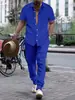 Traje Casual Esportivo Tendência Verão Europeu e Americano Transfronteiriço Amazon Aliexpress Terno Masculino Jacquard Gola Lapela Calça