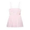 Transfronterizo Verano 2025 Nuevo Estilo Europeo y Americano Sexy Adelgazante Estampado de Flores Vestido de Popelina Falda de Tirantes