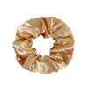 Diadema de Tela de Satén Nueva Transfronteriza Flor de Tela de Color Sólido Cuerda para Cola de Caballo Banda Elástica Accesorios para el Cabello Fabricante Mayorista