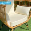 Silla de Ratán para Ocio al Aire Libre Silla Huevo de Ratán Tejida en Hierro Estilo Europeo Mueble de Silla de Ocio al Aire Libre para Hotel Villa Jardín Casa de Huéspedes