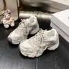Nuevas Zapatillas Dad de Suela Gruesa de Moda para Mujer Primavera y Otoño, Zapatos Deportivos Casuales de Malla Transpirable Versátiles