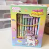 Bolígrafo de Gel de Unicornio de Dibujos Animados Papelería Creativa Coreana Varilla Recta Borrable Bolígrafo de Firma para Estudiantes Alta Apariencia Examen Venta al por Mayor