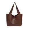 Bolsa Tote de Luxo Grande Capacidade 2025 Novo Estilo Coreano Versátil Elegante Tendência Bolsa de Ombro Feminina
