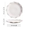 Plato de Cerámica con Encaje en Relieve Estilo Nórdico Simple para Dim Sum, Banquete de Té de la Tarde, Pastel, Bocadillos, Fruta, Plato de Tres Pisos