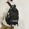 Mochila Casual Simples Estilo Japonês Transfronteiriça, Bolsa Escolar para Mulheres, Versão Coreana, Cor Sólida, Mochila Estilo Casal, Estilo Ins para Alunos do Ensino Médio