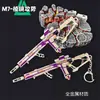 Delta Periférico Arma de Metal M7 Prism Arma Ofensiva Modelo Llavero Colgante Coleccionable Regalo Pistola de Juguete