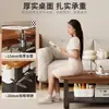 Mesa de centro premium de madeira maciça para sala de estar, design novo, estilo de alta qualidade, moderna e minimalista, adequada para apartamentos pequenos, simples e fácil de usar