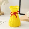 Estilo nórdico ins transfronterizo creativo anticaída cuerda de cáñamo ceñidor de cintura adorno de decoración del hogar jarrón de plástico arreglo floral recipiente pequeño
