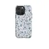 Case Magnético para Celular Europeu Mais Vendido, Desenho em Linha de Porcelana Azul Azul e Branco, Camada Dupla Anti-Queda PC Duas em Uma Case com Película Brilhante