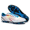 Zapatos de fútbol de suela plana transfronterizos para interiores talla grande para fútbol sala suela de tendón tacos largos tacos para césped zapatos de fútbol para entrenamiento profesional de estudiantes