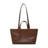 Bolsa Tote de Qualidade para o Dia a Dia 2026 Novo Design de Nicho Bolsa de Ombro de Couro Macio Grande Capacidade Bolsa Vintage de Couro de Vaca