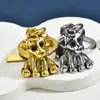 Directo del fabricante: llavero de perro de aleación, charm de bolso de Schnauzer 3D, venta al por mayor para exportación, hecho a mano con cuentas