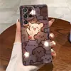 Funda de Teléfono de Cachorro Brillante Nueva Linda Transfronteriza Samsung S25Ultra Película de Cobertura Total S24 Funda Protectora Creativa