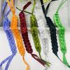 Atacado do Fabricante Pulseiras de Fita Multicor para Fãs, Pulseiras de Fita de Cetim para Identificação de Admissão em Eventos Tecidas à Mão