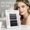 Pestañas Postizas Agrupadas Europeas y Americanas 30D-100D para Maquillaje DIY Pestañas DIY Pestañas Agrupadas