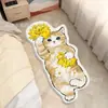 Alfombra de Piso de Imitación Cachemir Linda de Dibujos Animados Temu de Venta Caliente Transfronteriza, Alfombra Suave para Mesita de Noche, Decoración de Sala de Estar, Alfombra de Forma Irregular Fácil de Cuidar