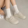 Zapatos Birkenstock para Mujer Ropa de Verano Gruesa Suela Resistente al Desgaste Chanclas de Dedo Eva Suela Alta Antideslizante Resistente al Desgaste Sandalias Estilo Playa Camping