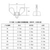 Tuerca de mariposa de acero inoxidable galvanizado 201 304 DIN315 Tuerca de mariposa M3/M4/M5-M12