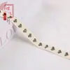 Fita jacquard em formato de coração de 1,6 cm, um acessório decorativo para roupas, decoração de casa, cortinas e vários projetos DIY. G3685