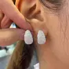 Brincos Huitan para Mulheres, Quentes e Vendidos ao Vivo no Tiktok E-Commerce, Acessórios Exquisitos Brilhantes com Micro-Embelezamentos, Modelos Quentes e Vendidos para Vestidos de Casamento