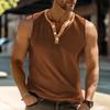 2025 Amazon Nuevo para Hombre Deportivo Sin Mangas Casual Vacaciones Camiseta Chaleco
